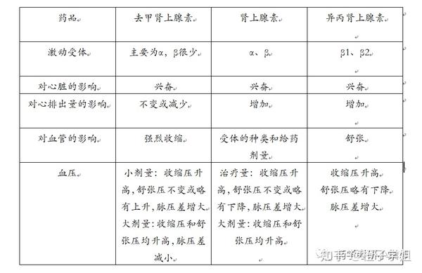 药理学背诵思维导图之肾上腺素受体激动药