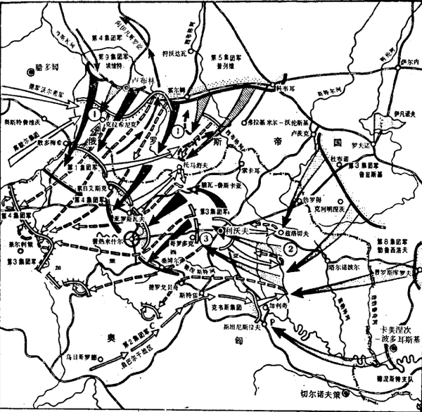 兵团的碰撞加利西亚战役中