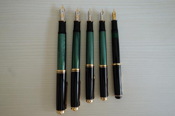百利金(pelikan)钢笔m200,m400,m600,m800,m1000对比评测