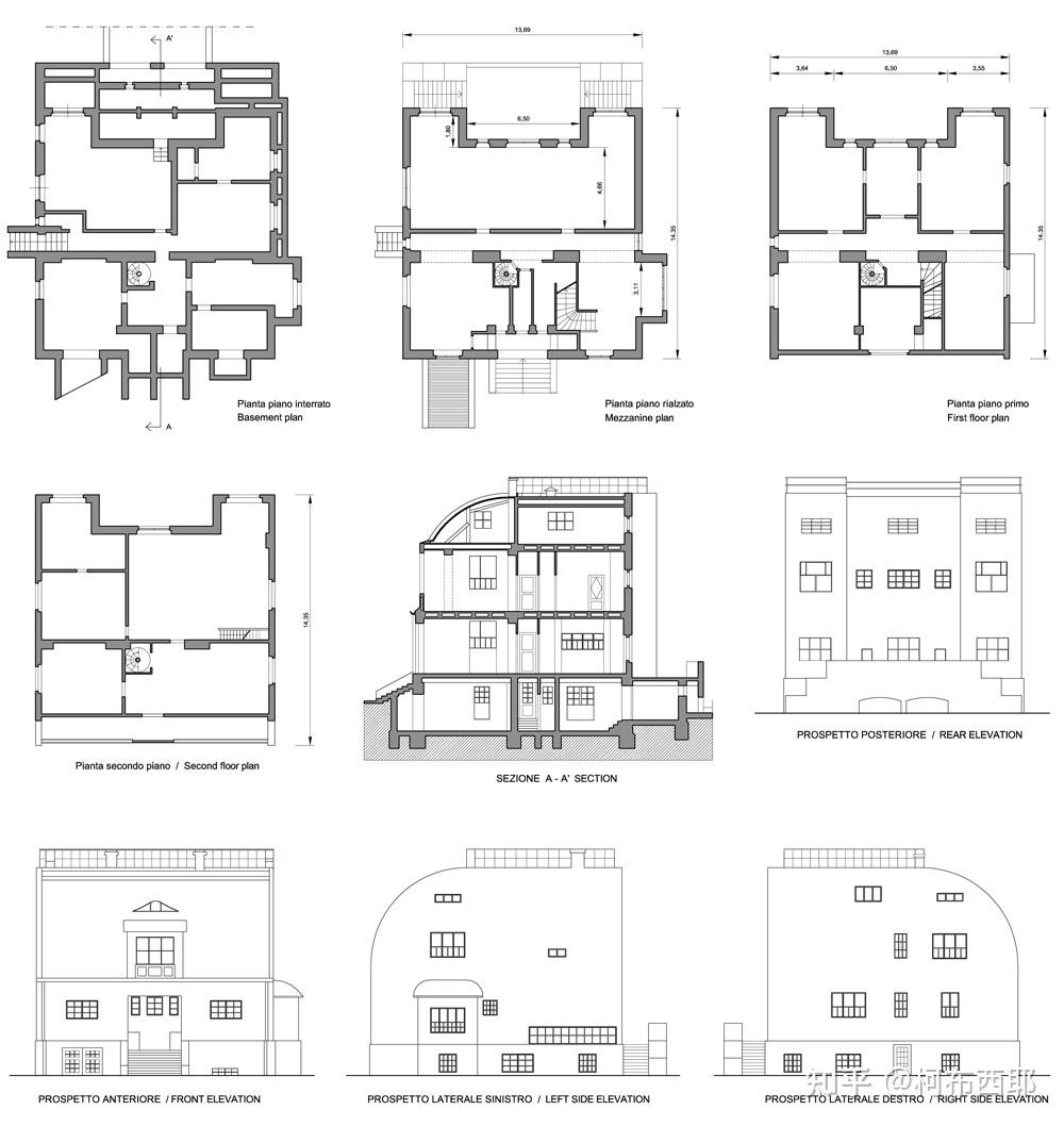 cadsu模型adolfloos阿道夫路斯作品集米勒穆勒缪勒住宅别墅moller