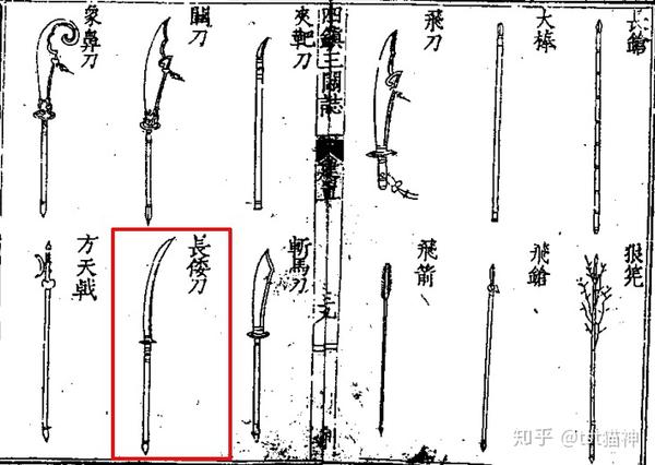 枪骑士 第一,长倭刀与眉尖刀 这是长倭刀