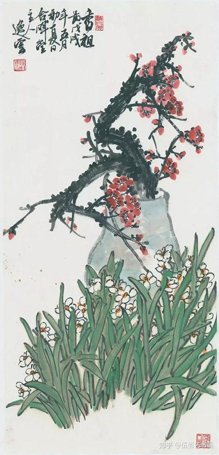 鲁美"中国传统花鸟画研习班",著名画家张晖现场授课