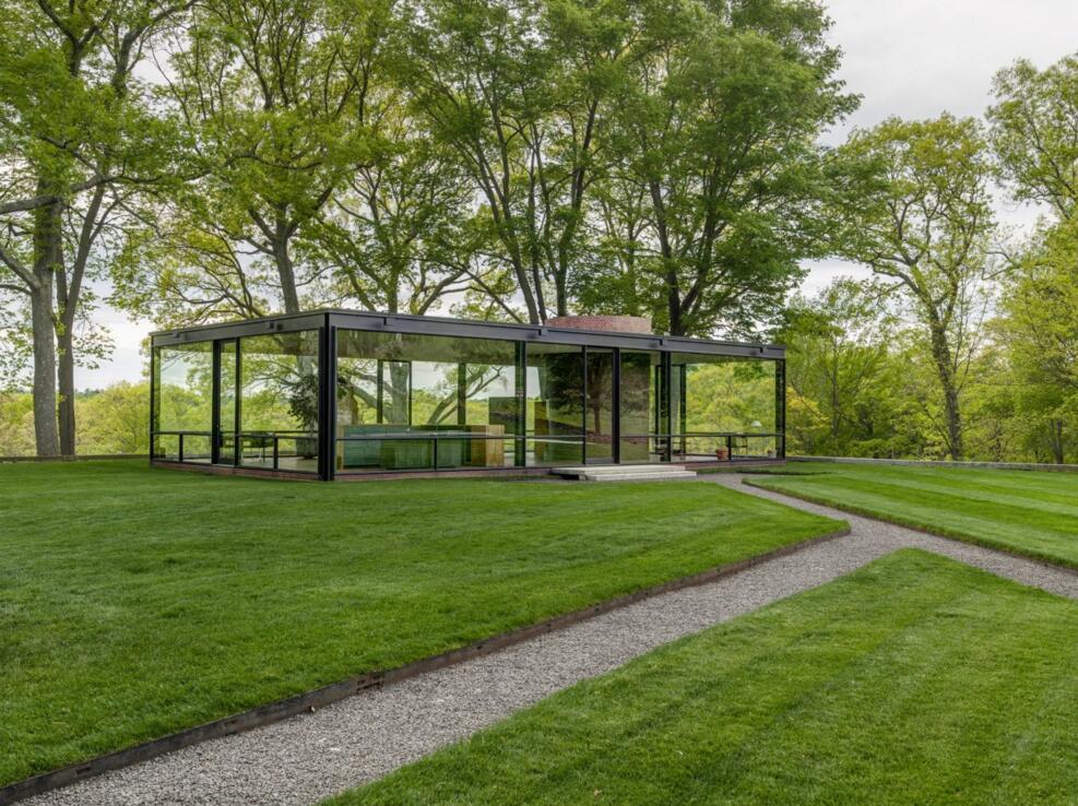 1949 美国 康涅狄格州纽卡纳安玻璃住宅(glass house new canaan,ct)