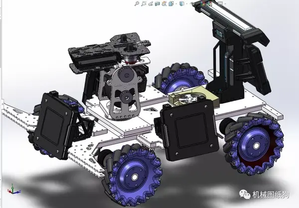 机器人robomaster麦克纳姆轮步兵战车3d图纸solidworks设计