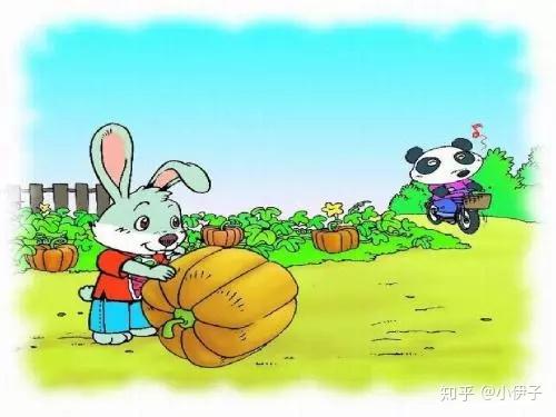 一年级看图写话:《小兔运南瓜》范文练习(有电子版)看图