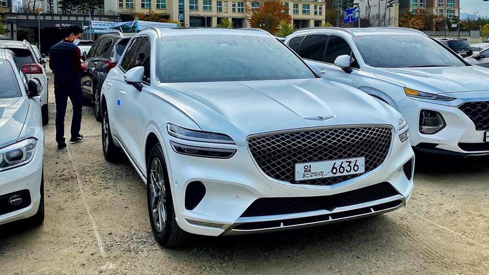 对标奥迪q5的韩系豪华suv海外实拍全新捷尼赛思gv70