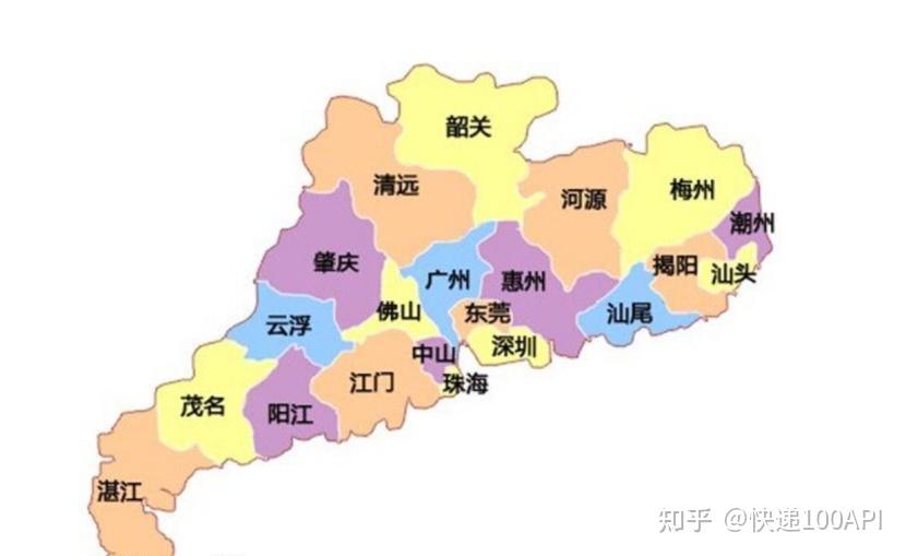 省内主要城市经济分布如下:广东省是区域内经济发展的生产综合体.