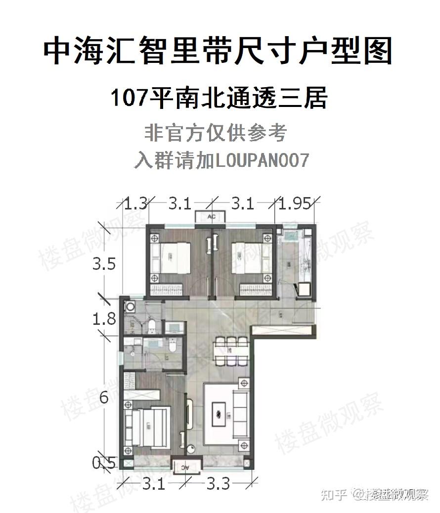 楼盘笔记中海汇智里带尺寸户型图样板间开放在即