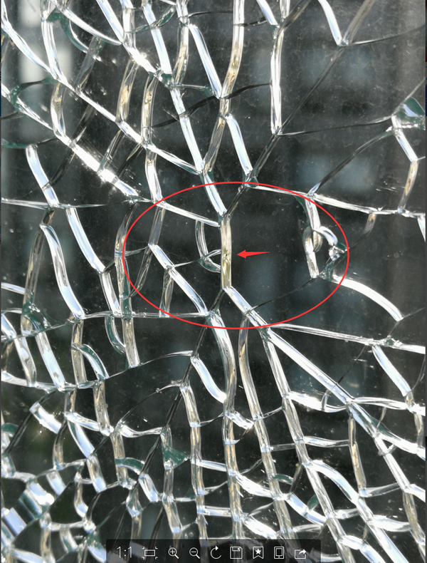 如何判断钢化玻璃是人为破坏还是自然开裂?