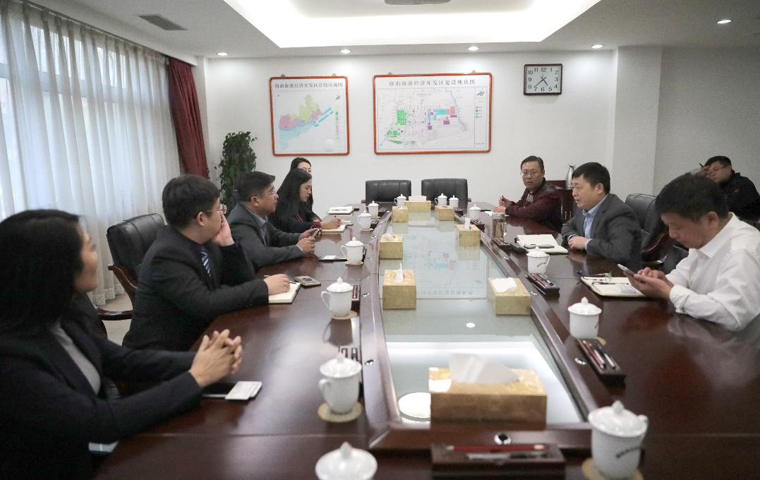 开源投资总裁赵光波一行到唐山海港区 考察量子学院及配套产业园选址