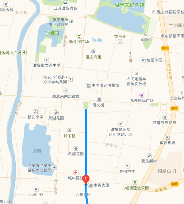 4,江苏淮安市淮安区 北门大街,南门大街,东门大街,西门大街(明清淮安