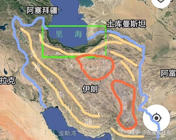 伊朗地理干旱国家的北国江南里海南岸平原