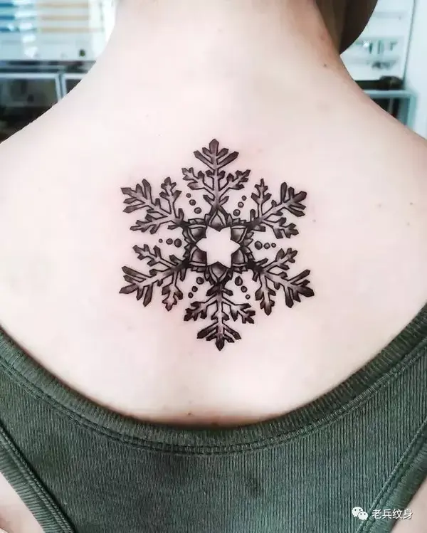 纹身素材第雪花纹身图案