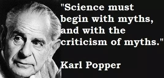 卡尔·波普尔(karl popper): 科学必须从神话和对神话的批判开始.