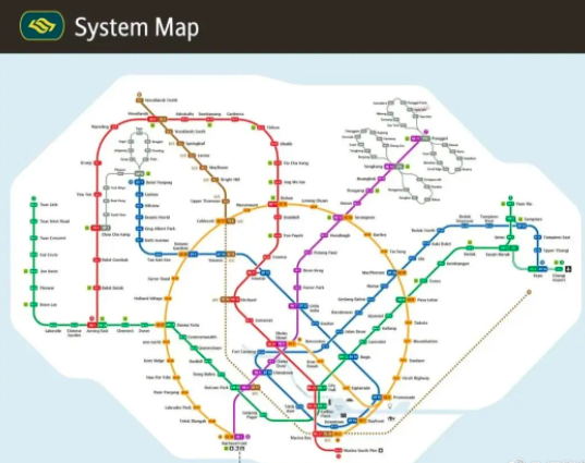 新加坡因为面积小,所以交通线路覆盖全面, 地铁,公交车基本可以满足