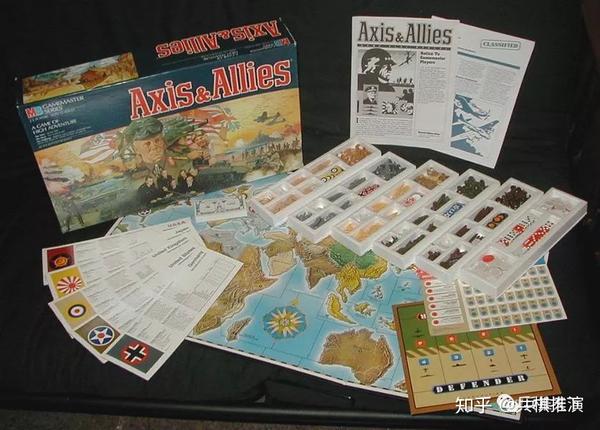 "轴心国&同盟国(axis & allies)"是一款易于学习和推演的纸质兵棋.