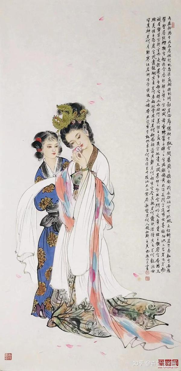 遍览中国人物画发展历史,仕女画从起源,发展到兴盛,经历了二千多年