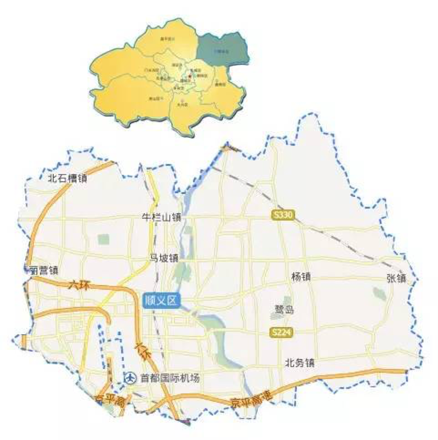 顺义区南彩镇地图图片