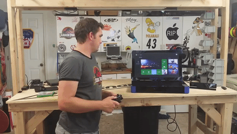 这个技术宅竟然把xboxones做成了笔记本电脑