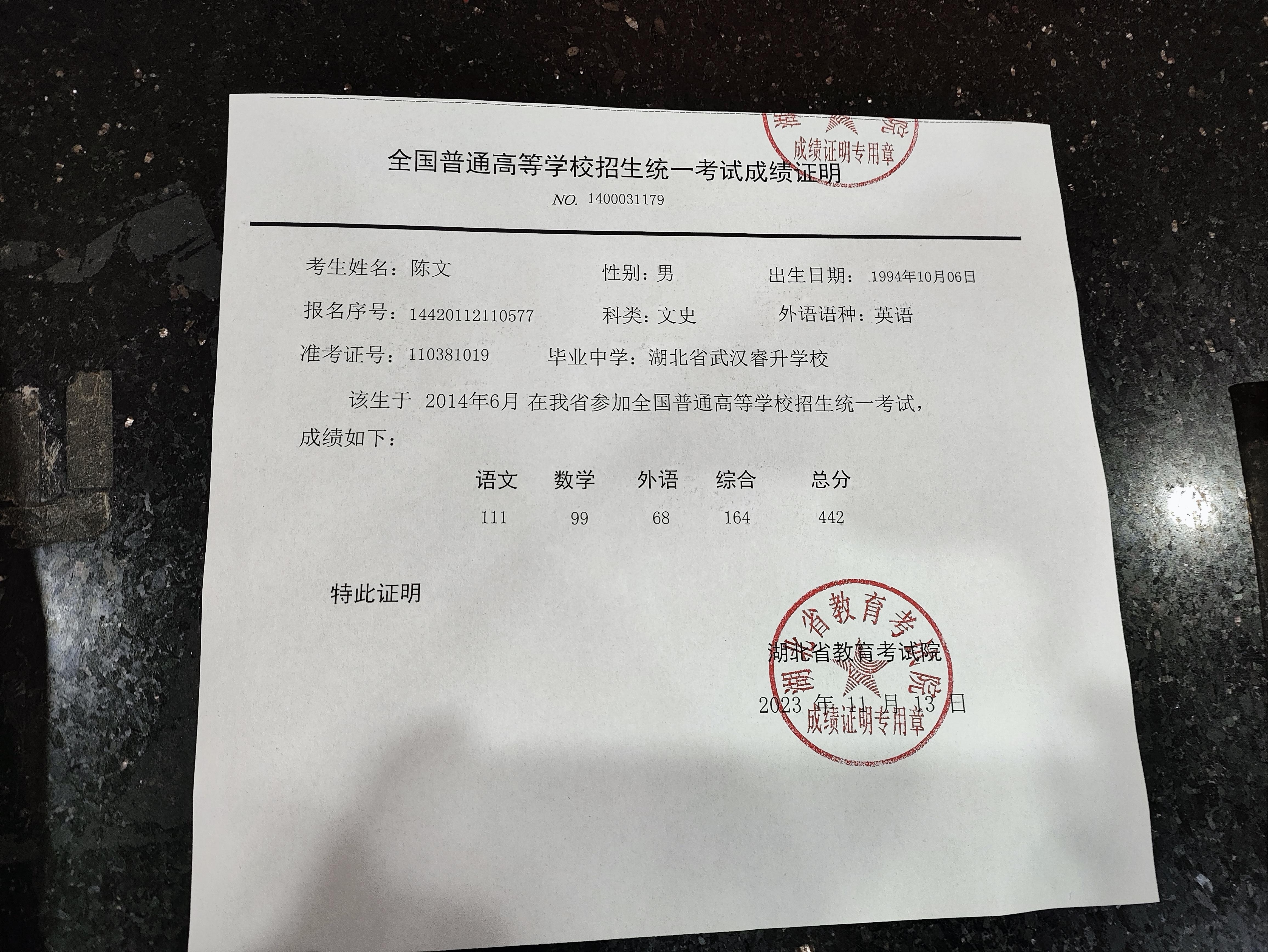 —湖北省武汉市武汉睿升学校3.本人大学