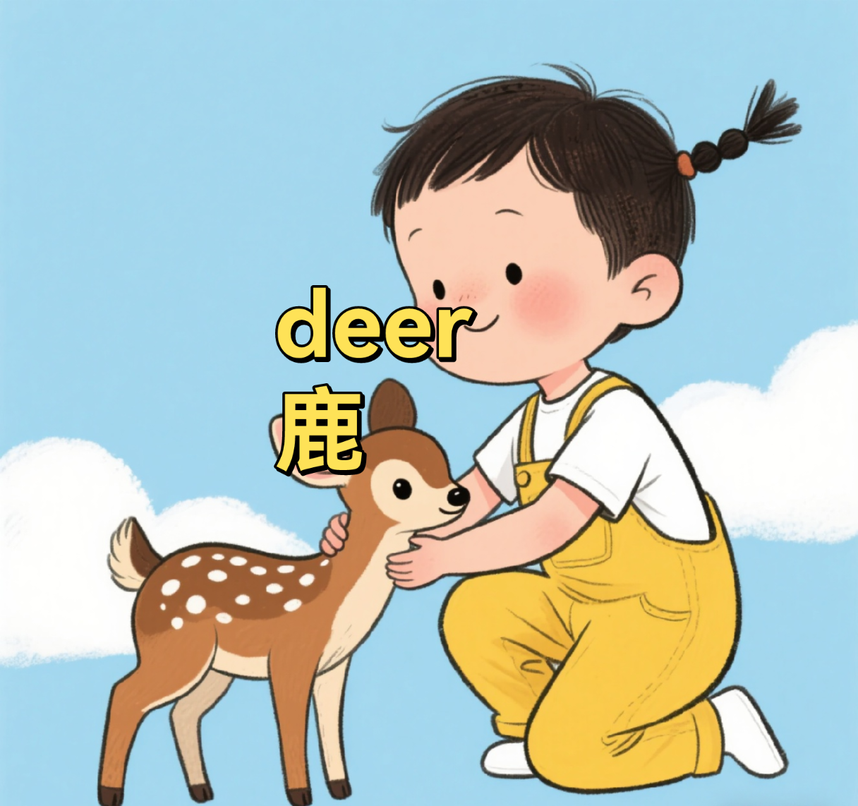 单词:deer /dɪə /词义:鹿(名词)记忆法:拆分 谐音联想记忆法