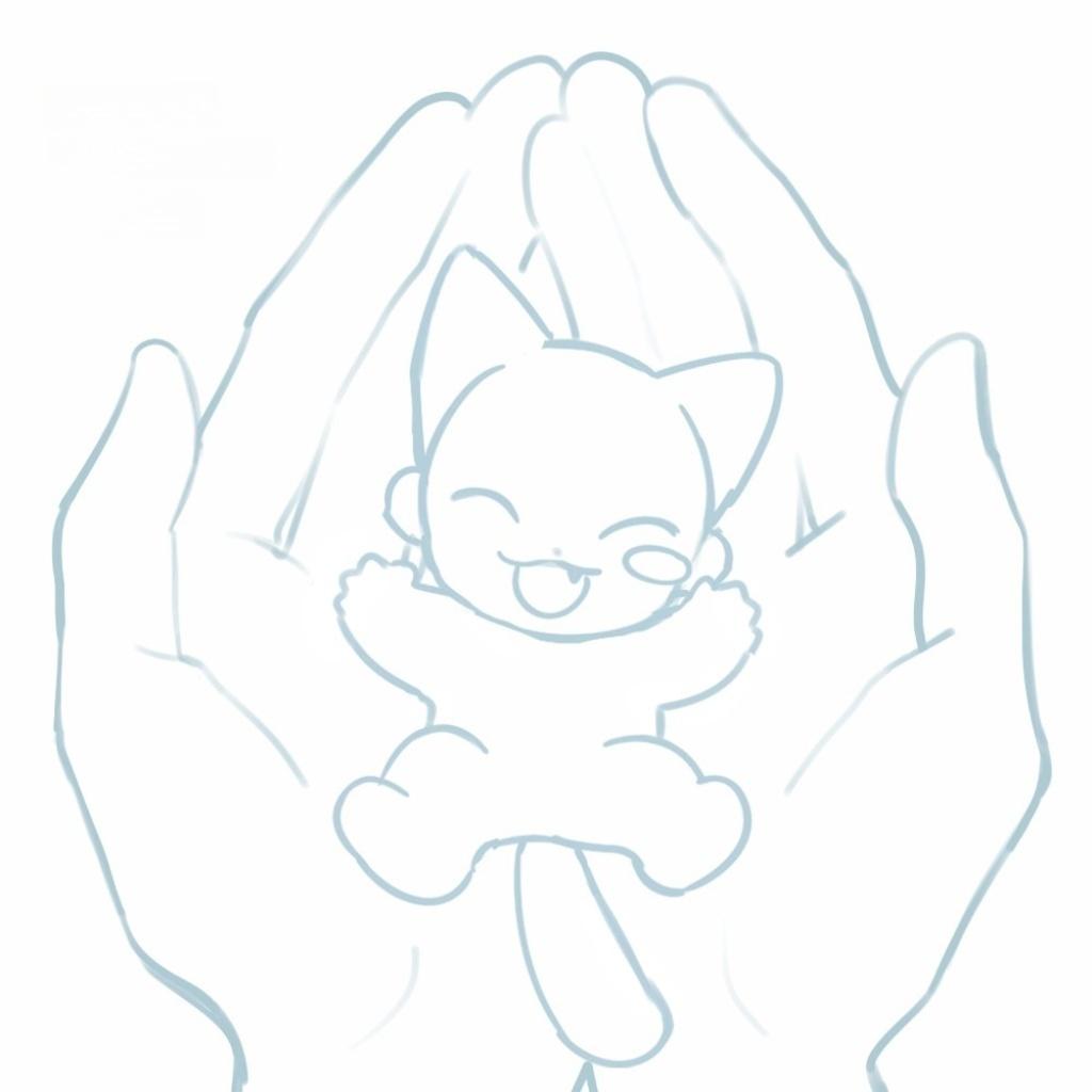 绘画参考丨捧在手里的小东西太可爱