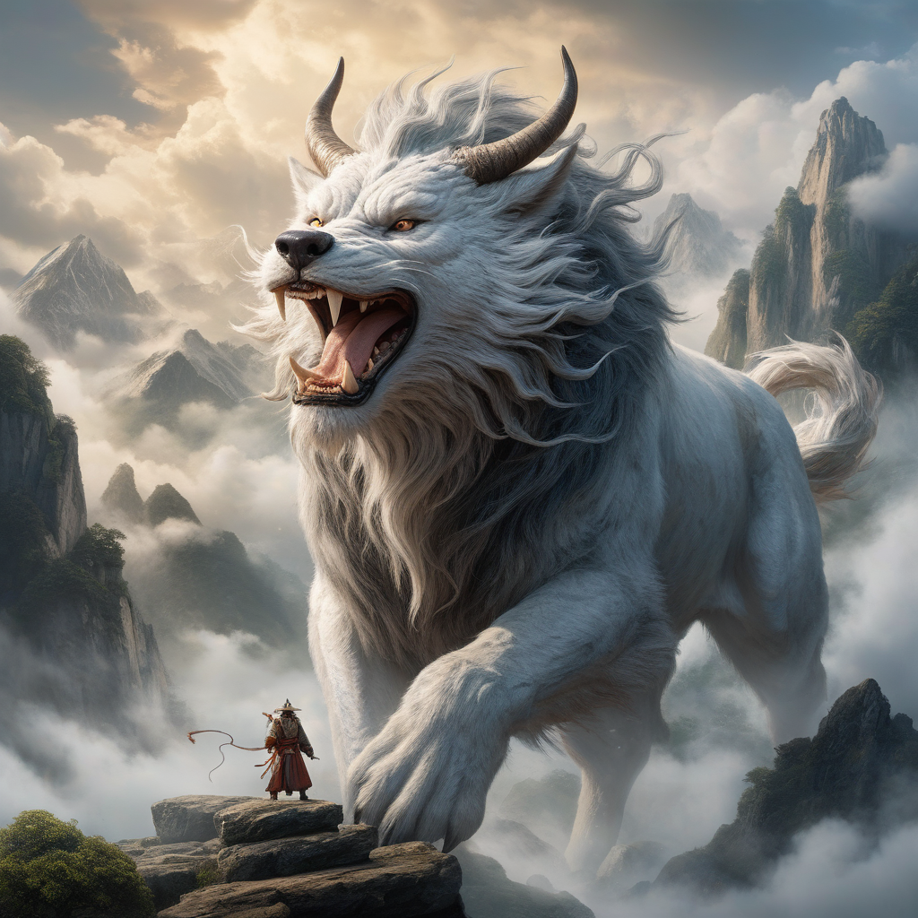 德里克文 的想法: 【ai绘画】山海经--白狼 | 当人工智能与奇思妙想