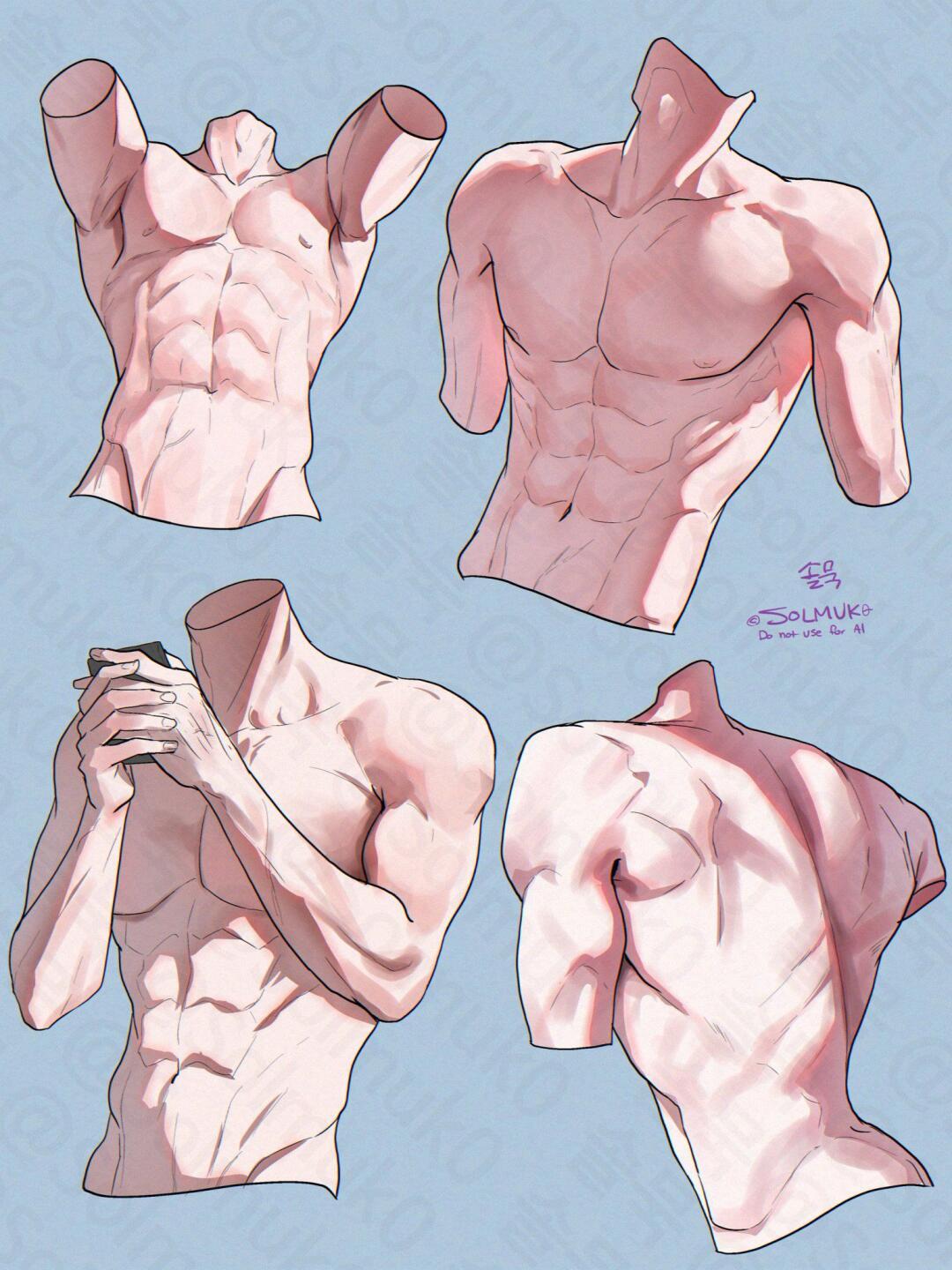 是不是看到超有魅力的肌肉男板绘,就手痒想自己画?