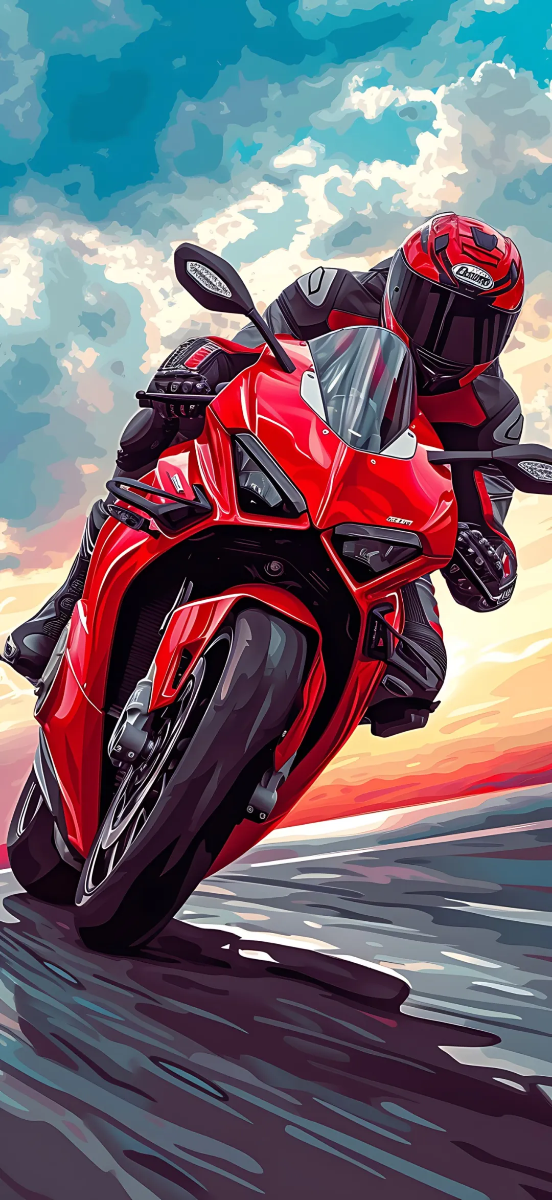 红色机车红色摩托车骑红色跑车图片女人骑红色摩托车红色骑机车图片最