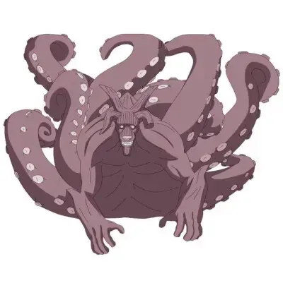 kylin217 的想法: 火影尾兽系列八 :八尾牛鬼,应该是一只章鱼合牛头的