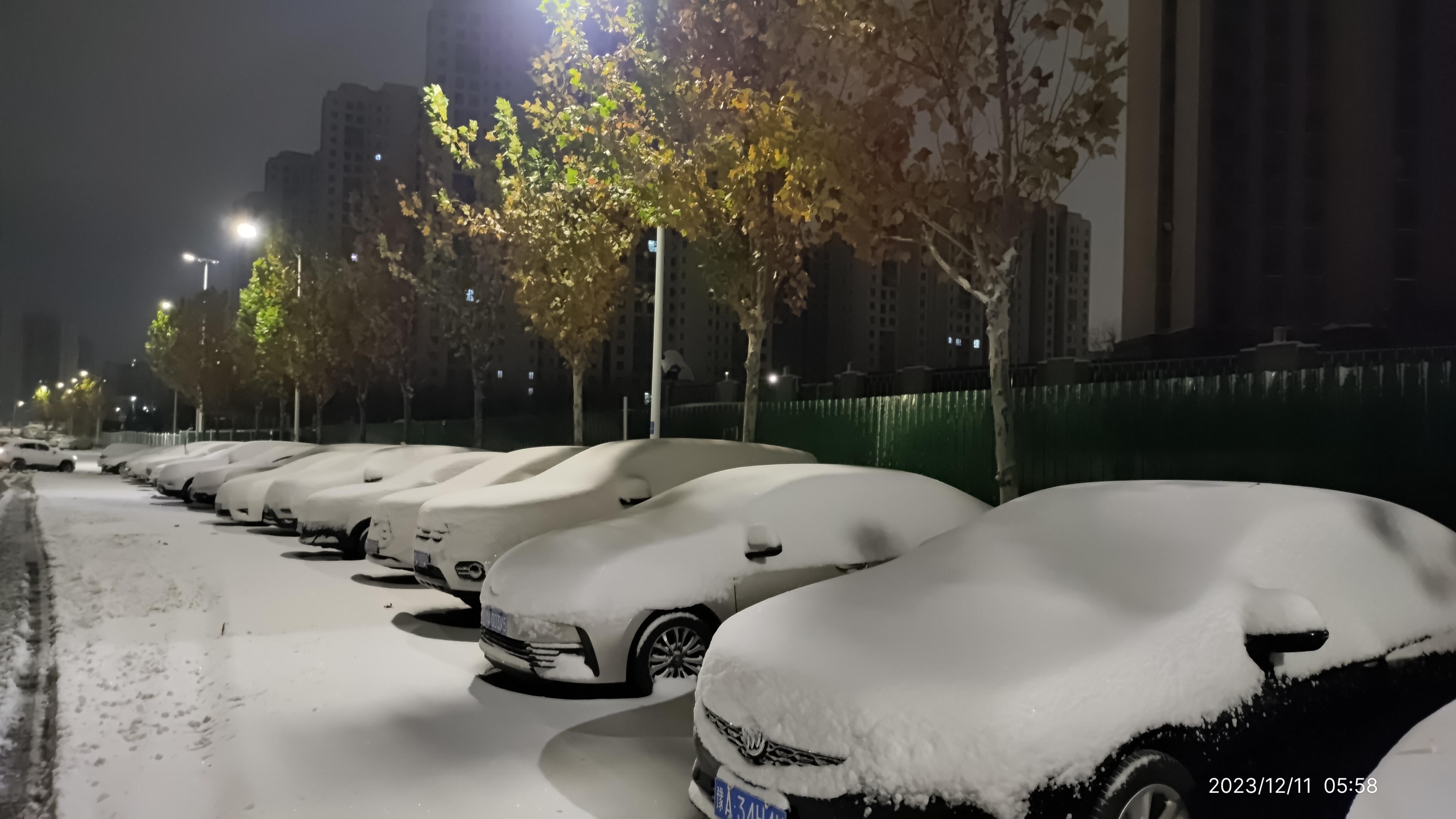 勤勤恳恳打工人丶 的想法: 郑州下雪了 | 2023/12/11  br>早起发现