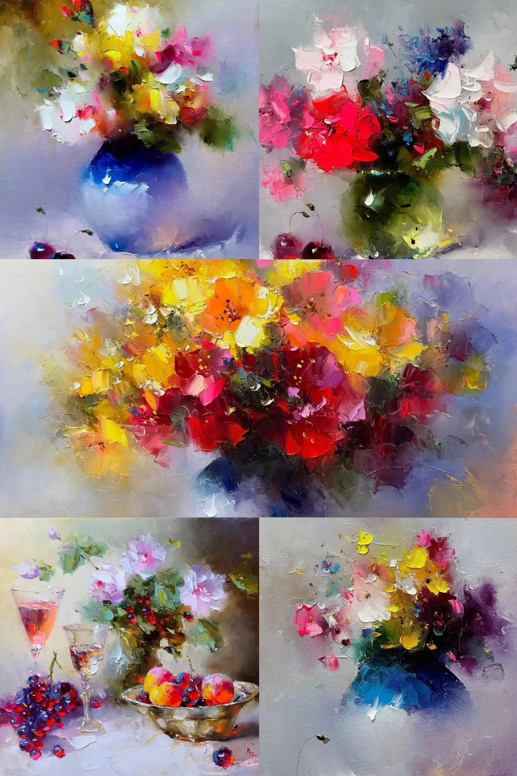 斌哥画画日常 的想法: 刀画花卉,也太美了吧!