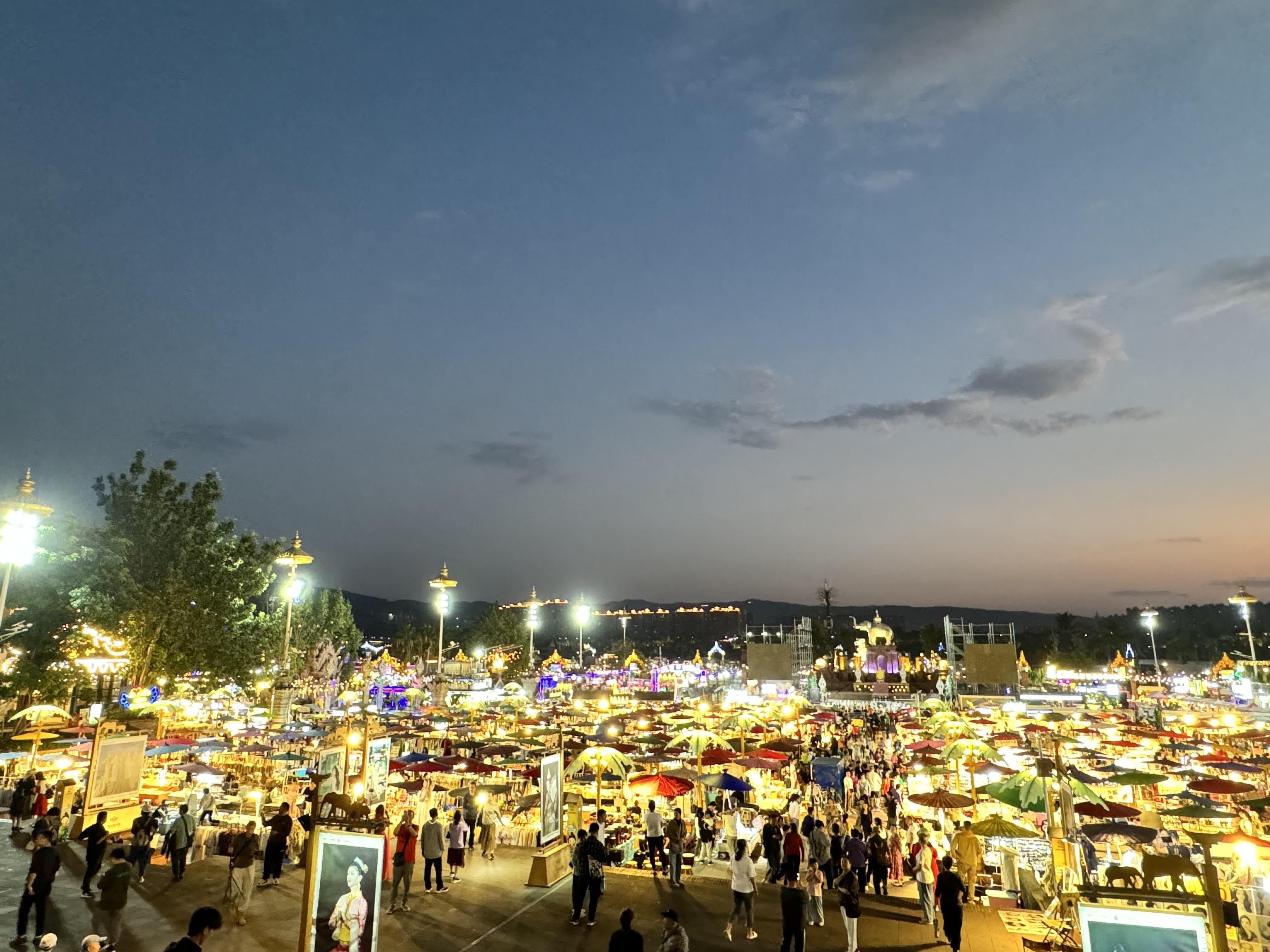 城市夜市图片大全图片