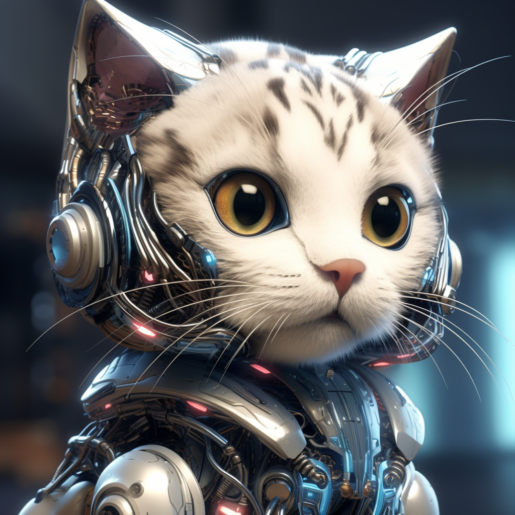 是仿生小猫咪呀 的想法: 炫酷机械猫展示其机械臂的魅力