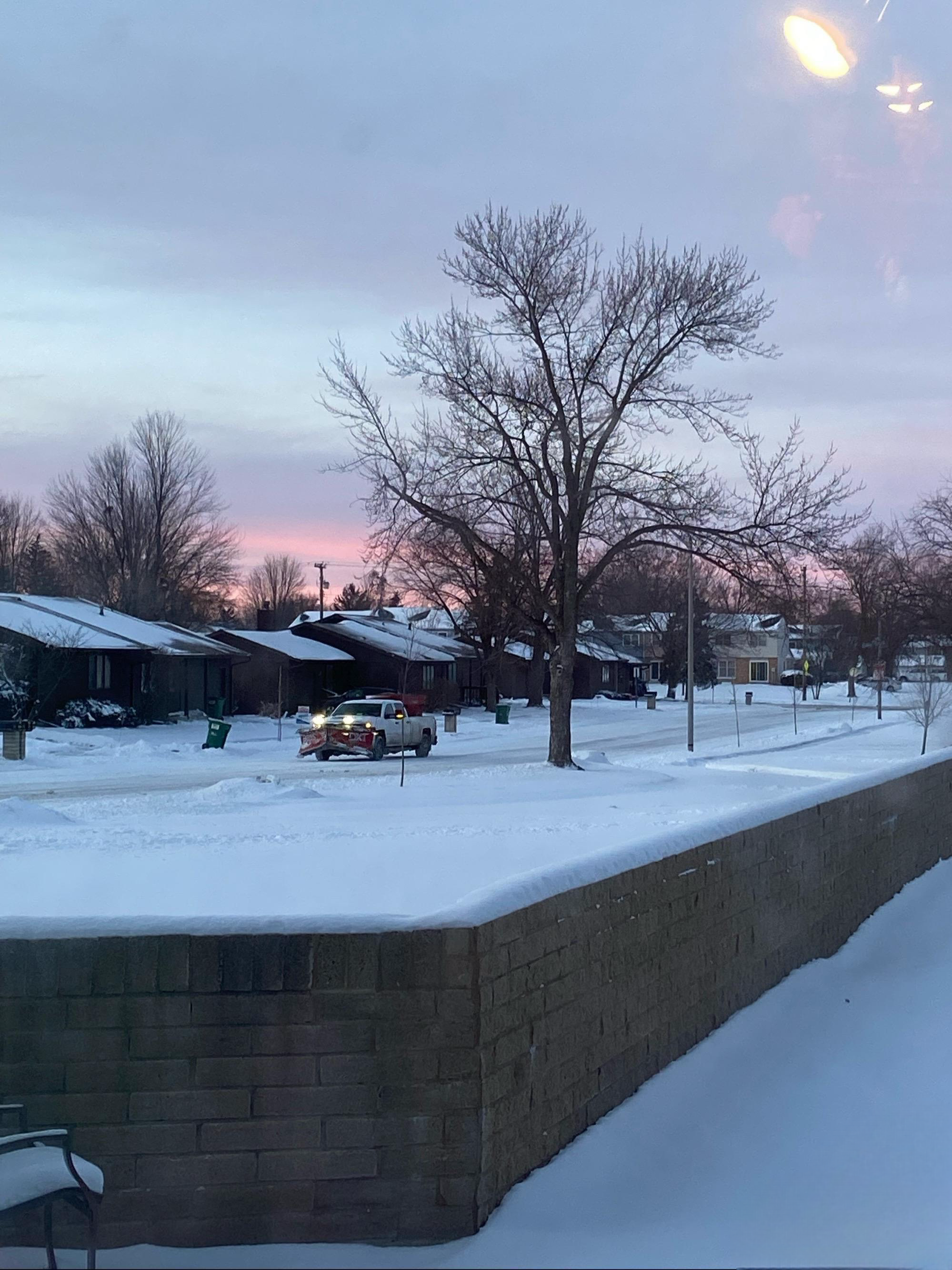 似兰斯馨 的想法: 黄昏下的雪景