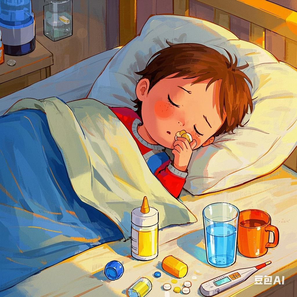 📚:先是宝宝生病,晚上发高烧,后面是大人,一个个咳嗽,流鼻涕