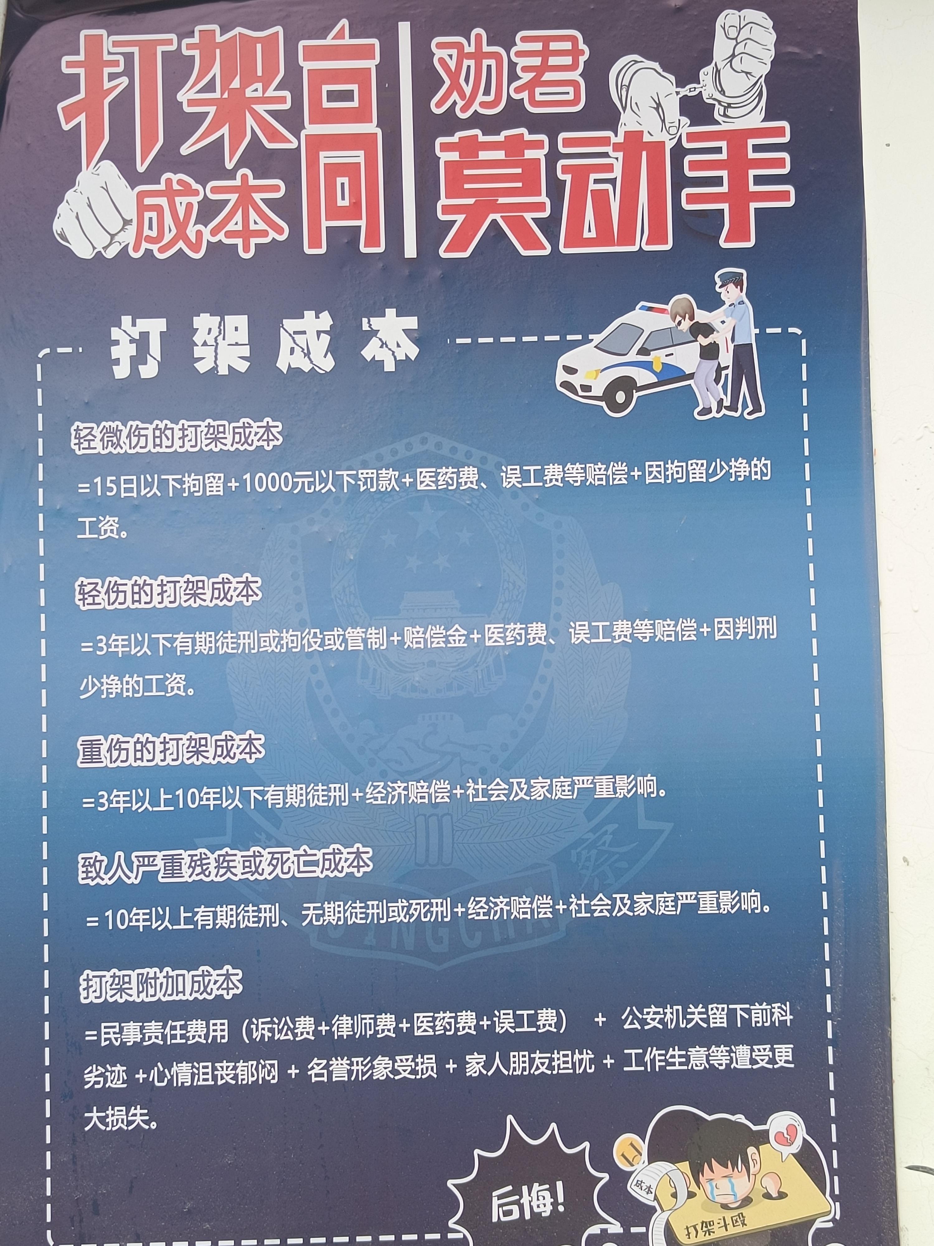 打架为什么警察劝你私了