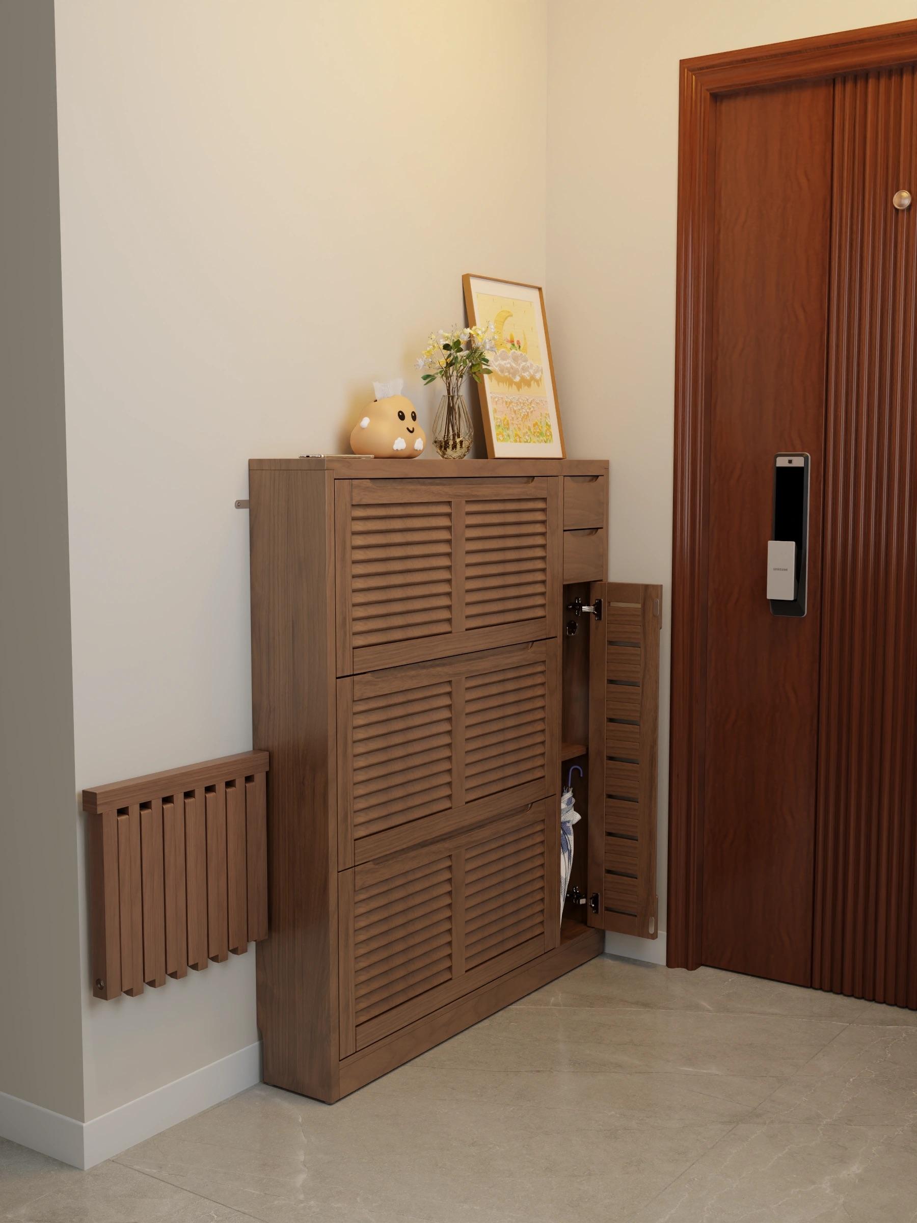 掘素意居 的想法: 救命0101超薄鞋柜77折叠凳巨巨适合窄玄关!