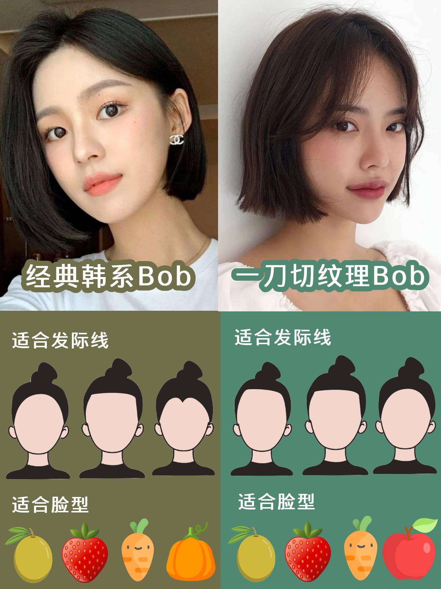 宝子们参考一下发际线和脸型测试看最后一页用