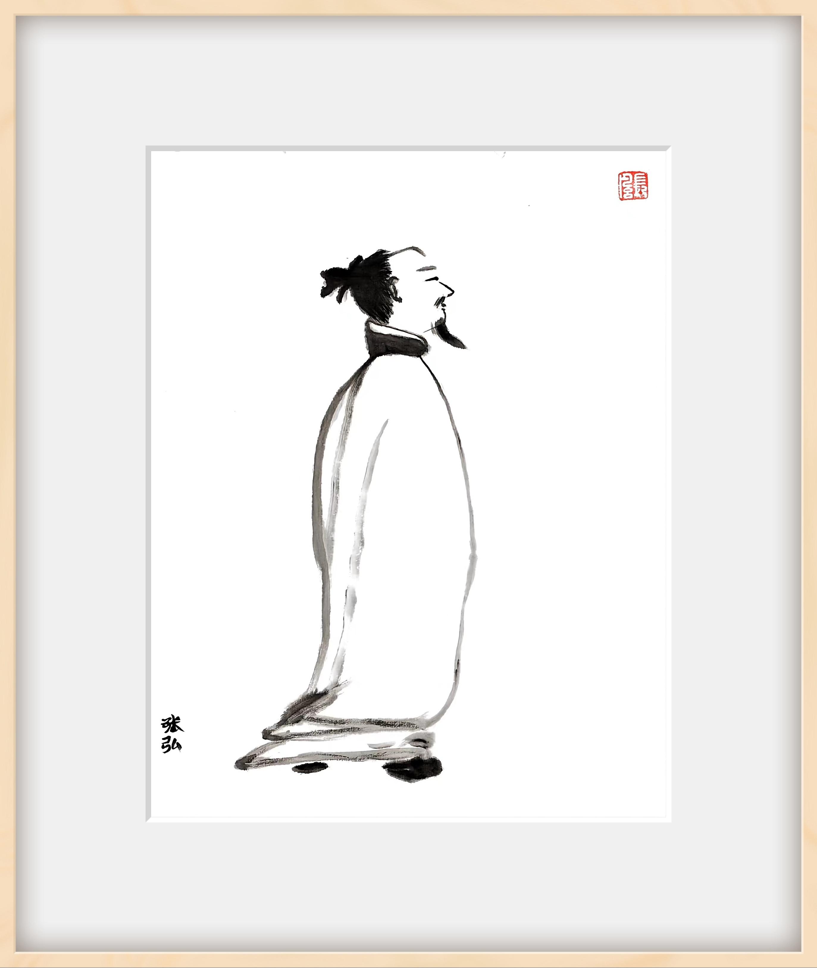 长风 的想法: 宋梁楷《太白行吟图》 | 宋梁楷《太白行吟图》.