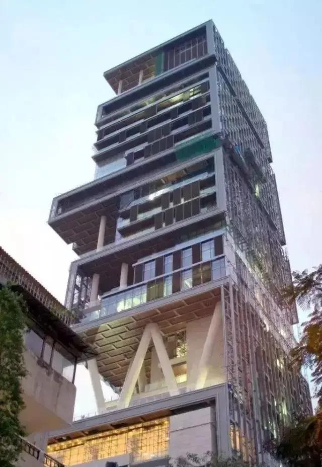 印度首富安巴尼的私人豪宅印度首富安巴尼的私人豪宅一栋27层楼高达