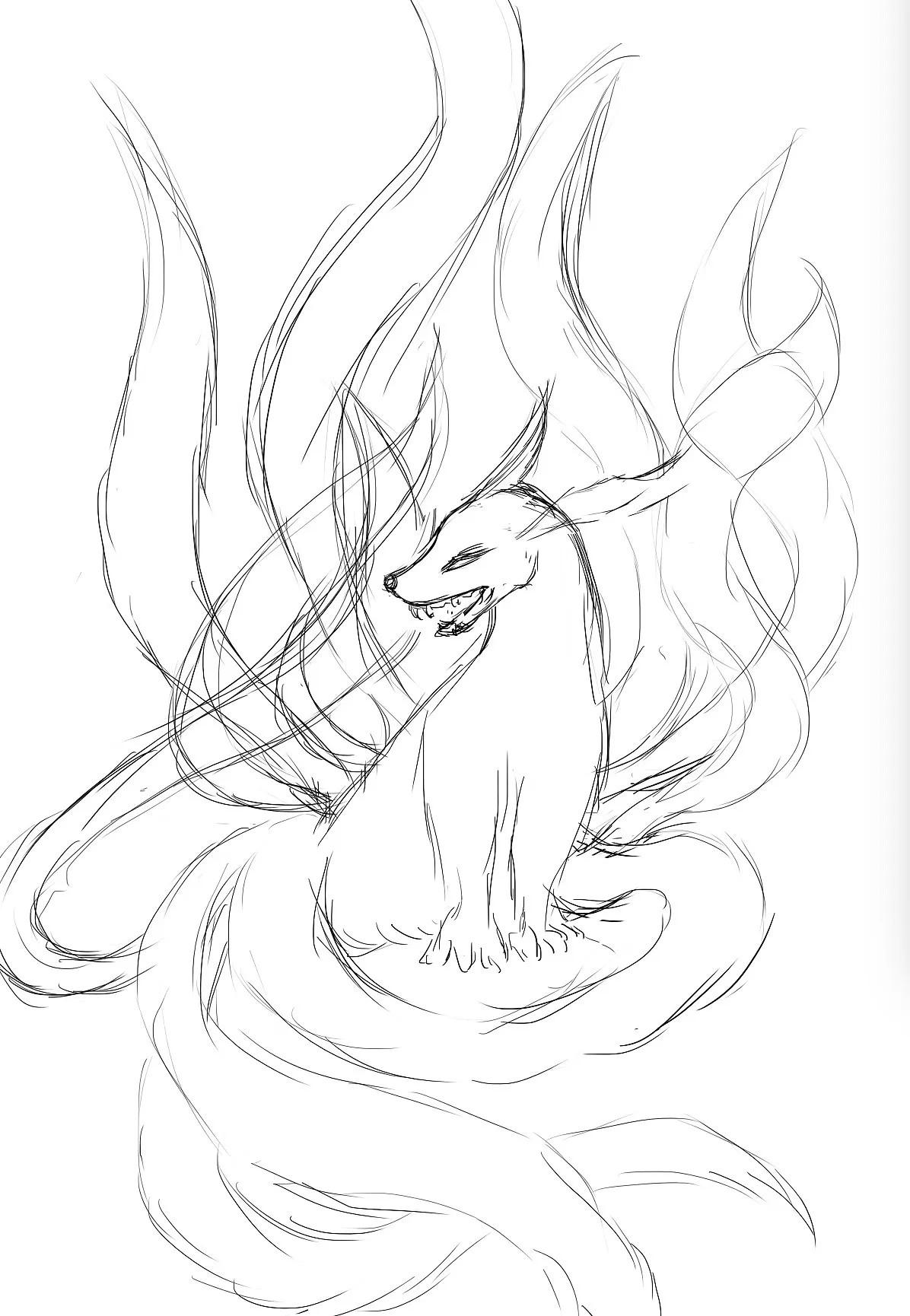 跨过那个坎 的想法: 九尾玄狐 | 九尾玄狐 又称九尾天狐 br>玄,黑色的