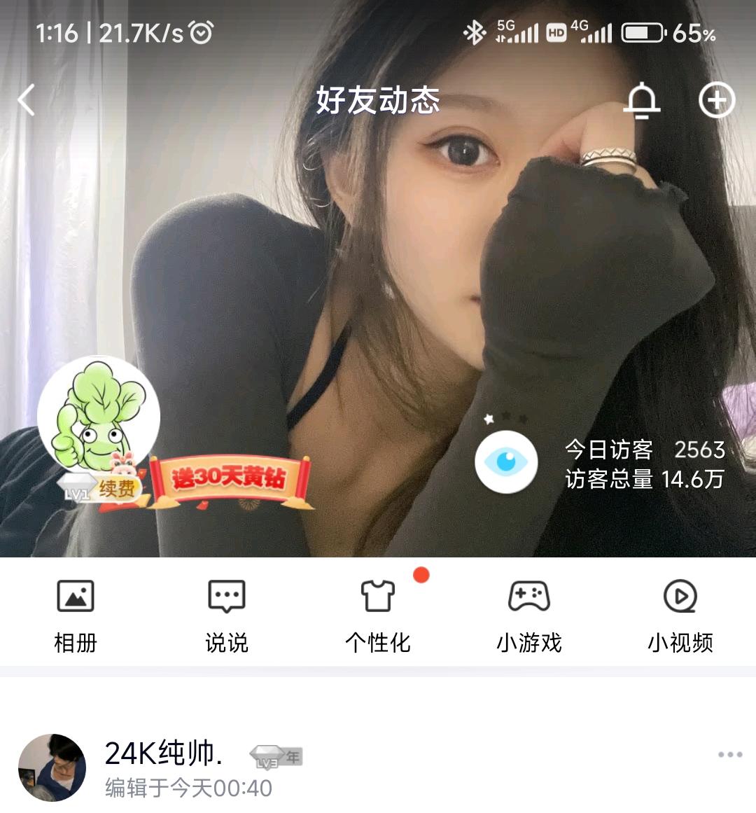 QQ空间有大量访客=空间多出奇怪访客记录