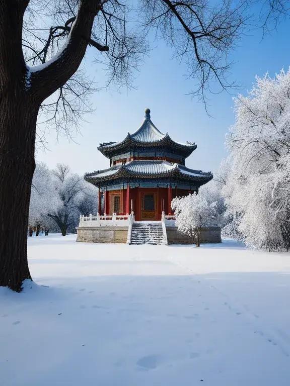 北京下雪照片图片