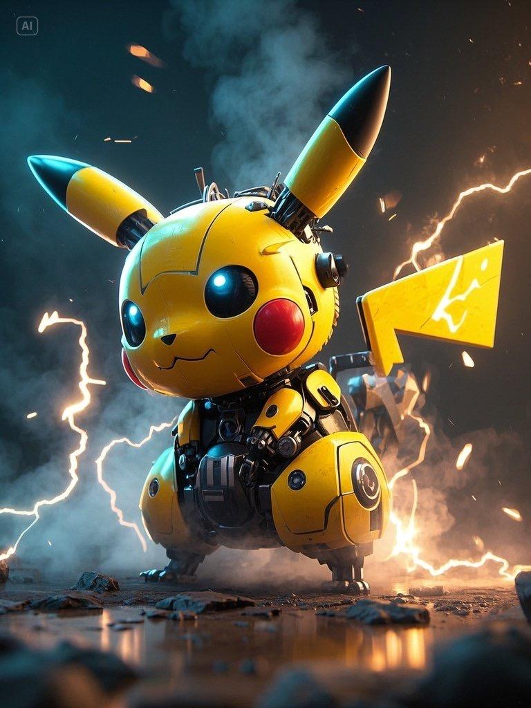 t. 的想法: 被这组机械风皮卡丘狠狠帅到!