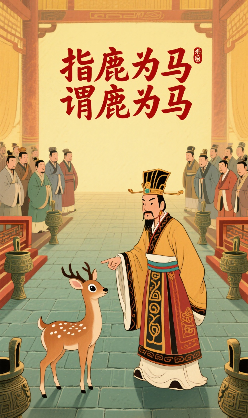 陆姐 的想法: 指鹿为马,谓鹿为马