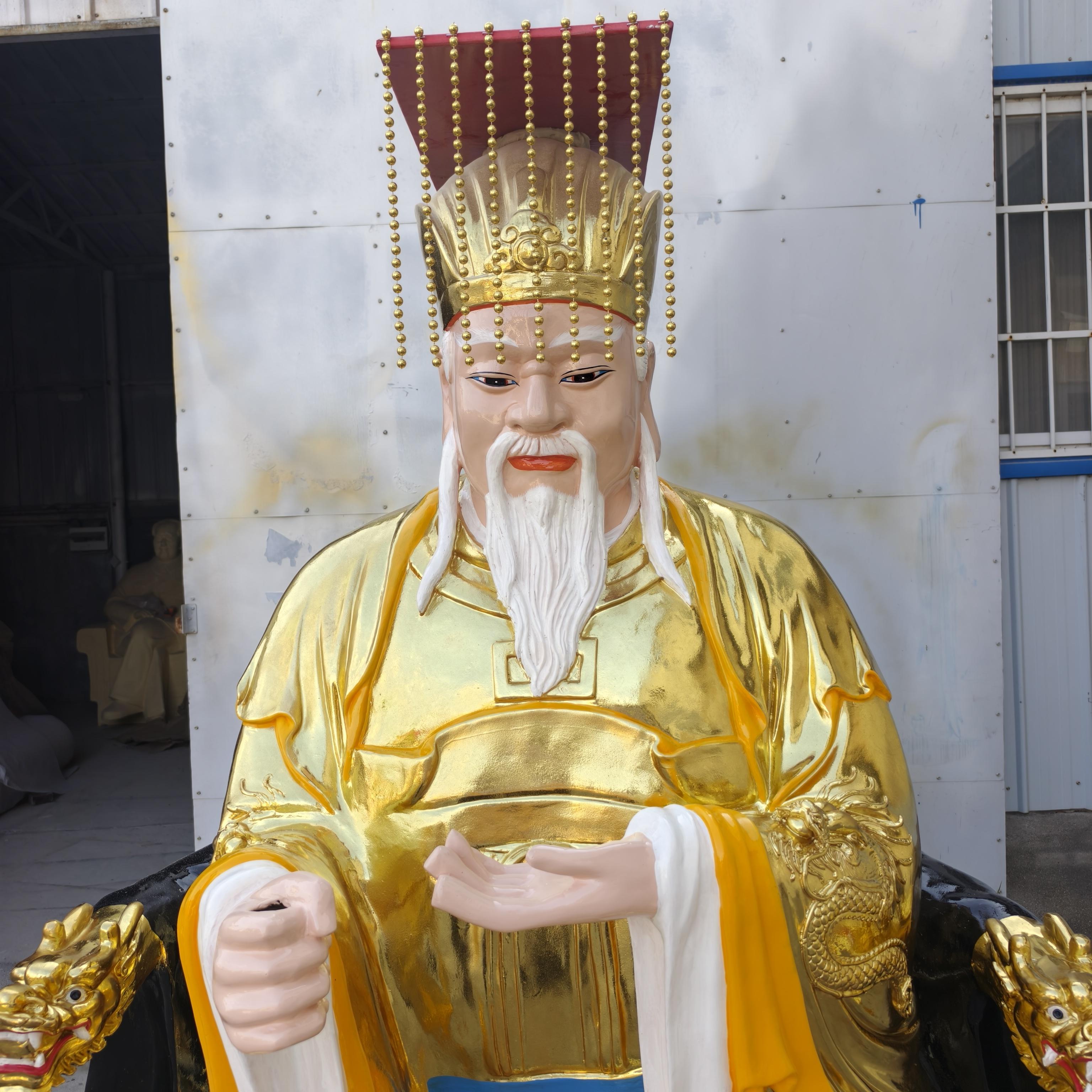 一方一净土 的想法: 五帝龙王之黄龙王 黄龙王神像,树脂佛像厂家定制
