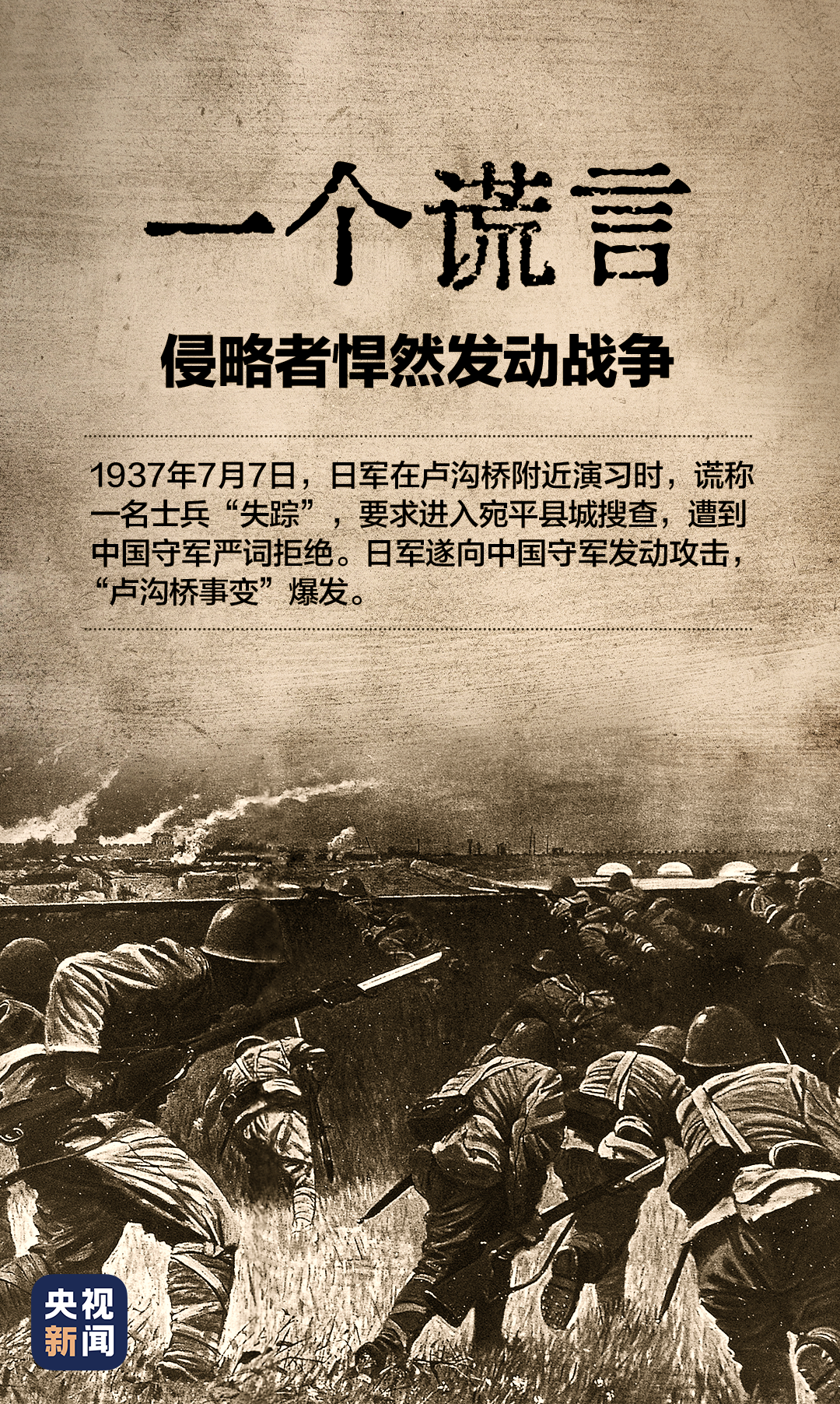 的想法: 1937年7月7日,七七事变爆发,拉开全民族抗战的序幕