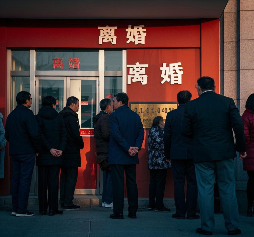 空白 的想法: 民政局门口排队的只剩下了离婚的?