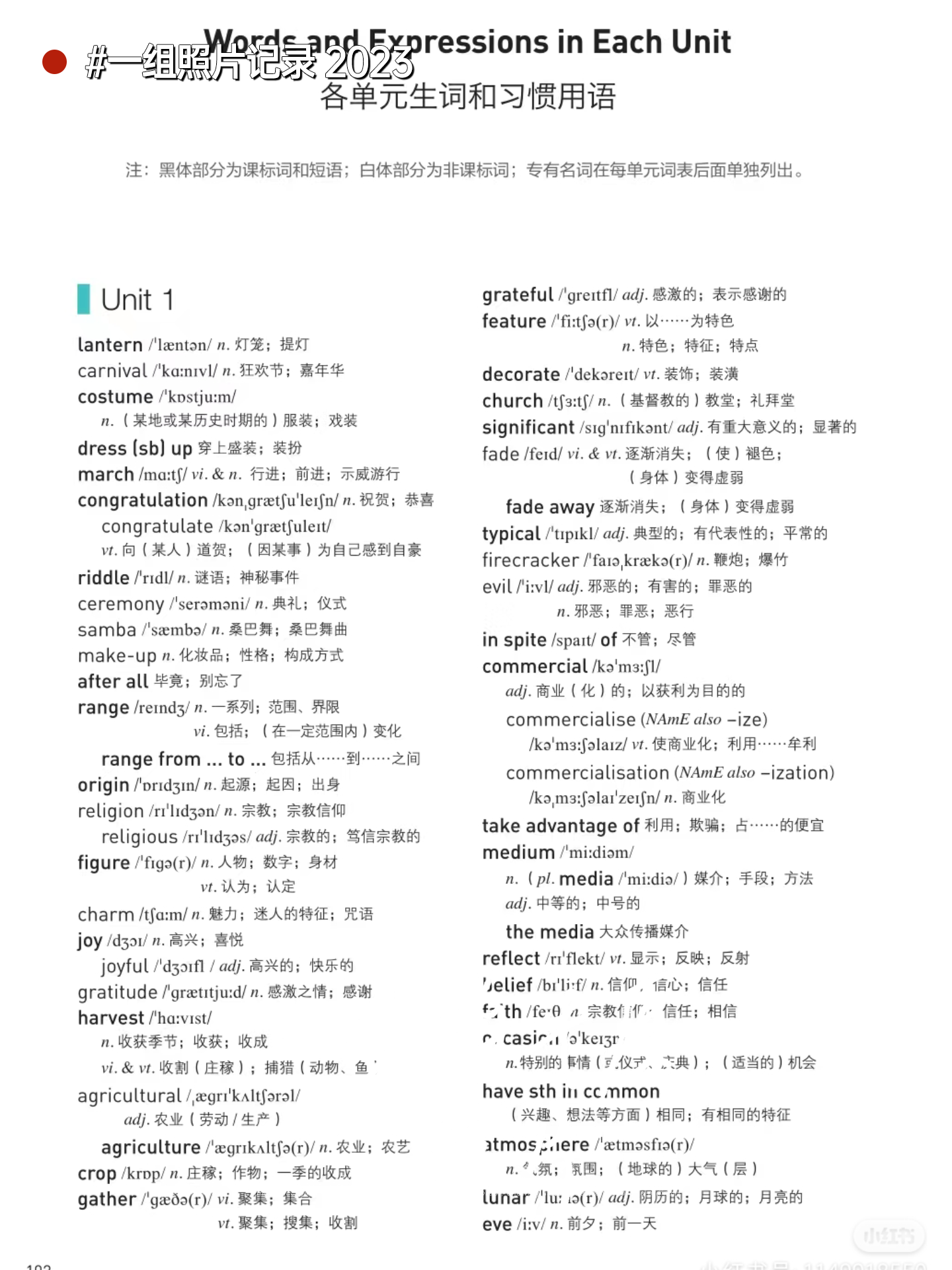 皇后瓜尔佳氏 的想法: 这是高中英语必修三全部单词